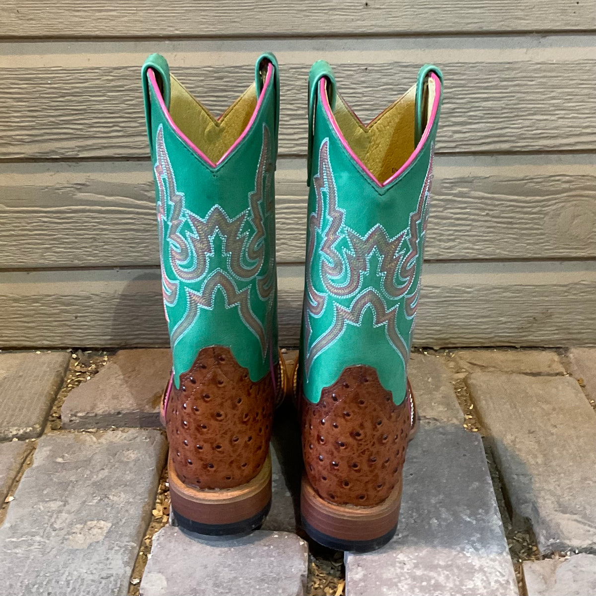 Boot Ostrich Green Mk9163 texasgoldminors