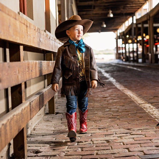 Buckskin cowboy deals boots
