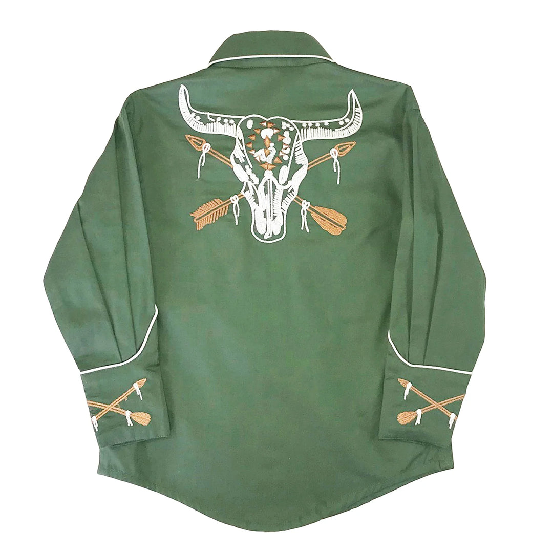 Rockmount Green Steer Shirt (8703) – texasgoldminors