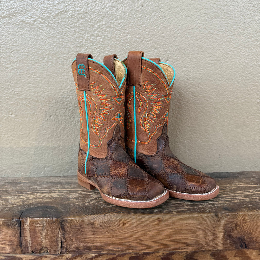 Kids Western Boots - Anderson Bean Kids Patch Crazy Train