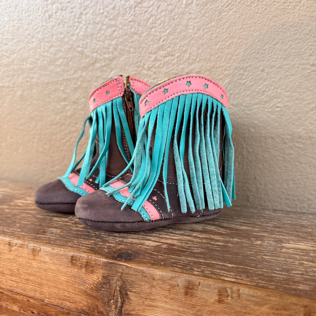 Shea Baby Boot Lyddie Turquoise Fringe