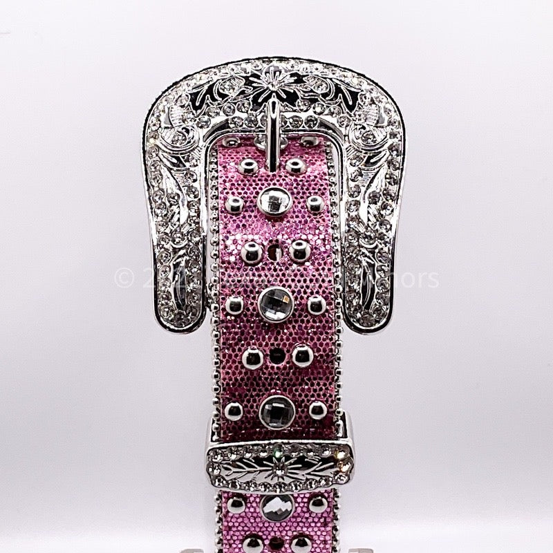 Pink Sparkle Horseshoe Belt – texasgoldminors display picture 1