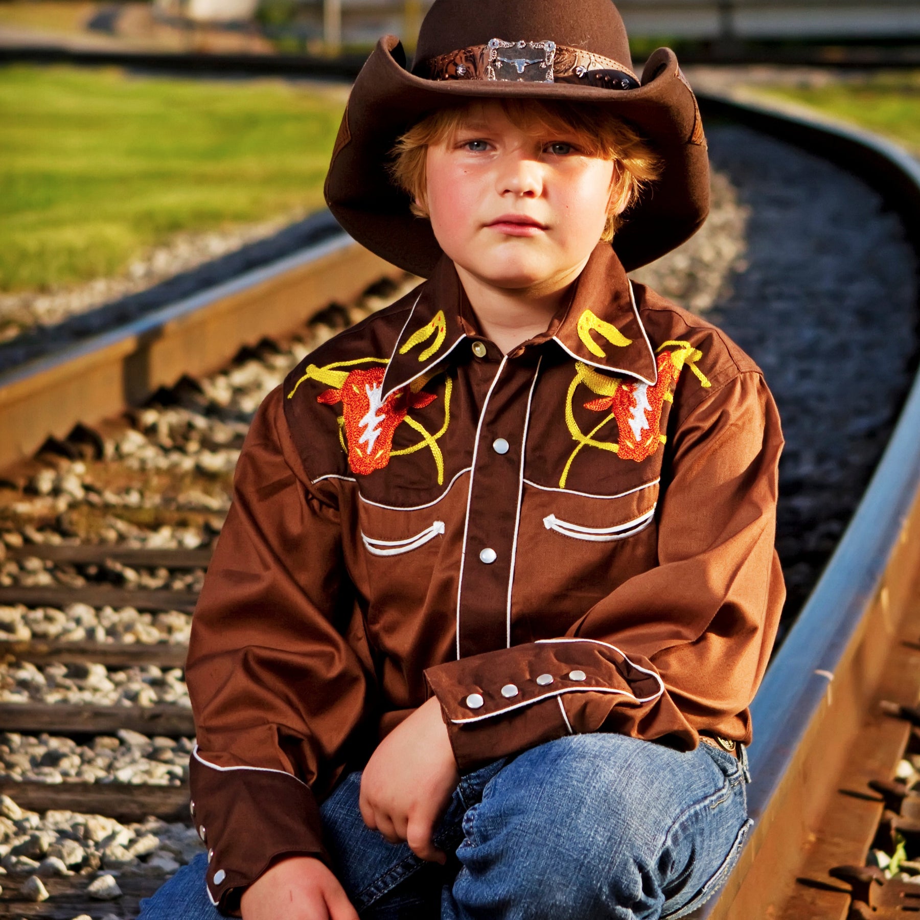 K2049B - Archer Kids Western Shirt main image 1