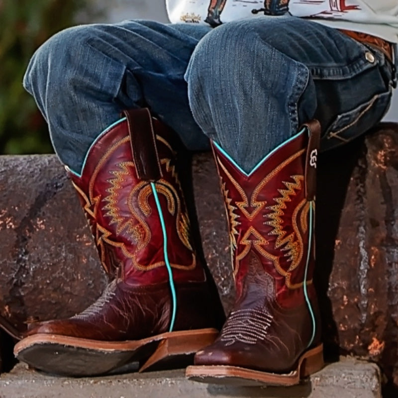 Kids Western Boots - Kids Cowboy Boots- Anderson Bean Moka