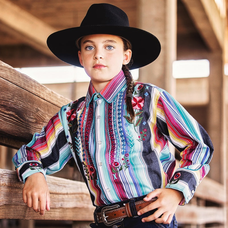 Rockmount Kids Boho Serape Western Shirt (8707)